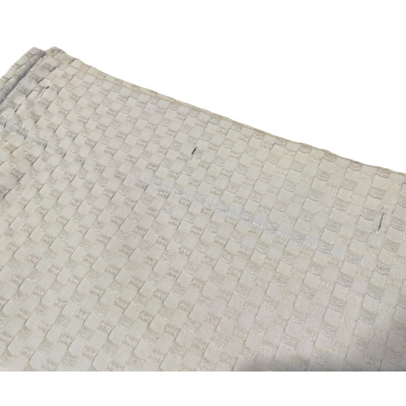 Haven OEKO-Tex Waffle Weave Shower Curtain Cotton Blend Harbor Mist Gray Green - Picture 4 of 7